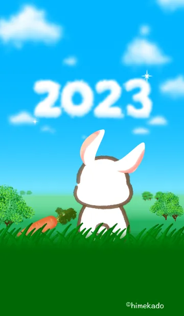 [LINE着せ替え] rabbit in the meadow(2023)の画像1