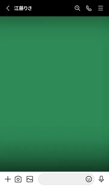 [LINE着せ替え] Sea Green And Black V.3 (JP)の画像2