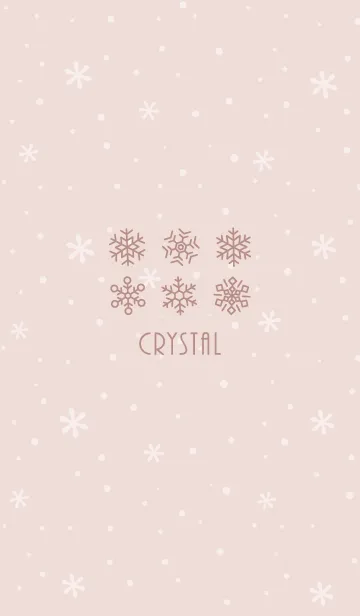 [LINE着せ替え] 結晶3<ピンクオレンジ>の画像1