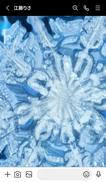 [LINE着せ替え] 雪の結晶#aa_1。の画像2