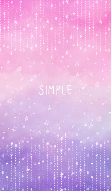 [LINE着せ替え] 星 キラキラ グラデーション31の画像1