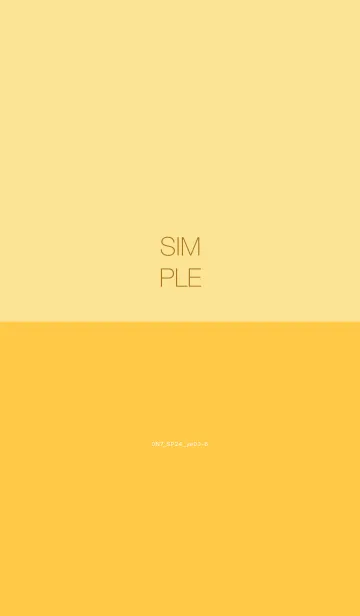 [LINE着せ替え] 0N7_24_イエロー3-6の画像1