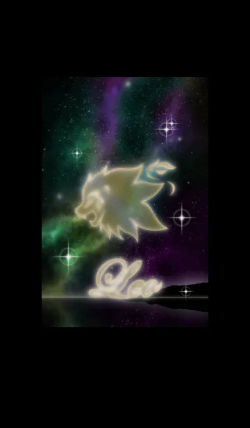 [LINE着せ替え] 夜空と獅子座の画像1