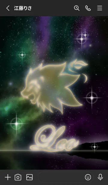 [LINE着せ替え] 夜空と獅子座の画像2