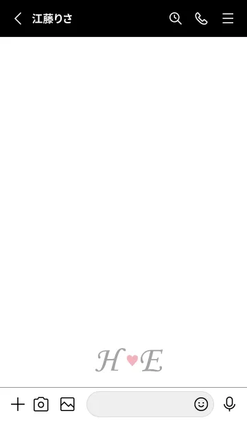 [LINE着せ替え] LOVE-INITIAL H&E イニシャル 8の画像2