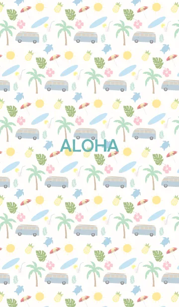 [LINE着せ替え] ALOHA.....の画像1