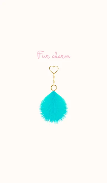 [LINE着せ替え] Fur charm blue 10の画像1