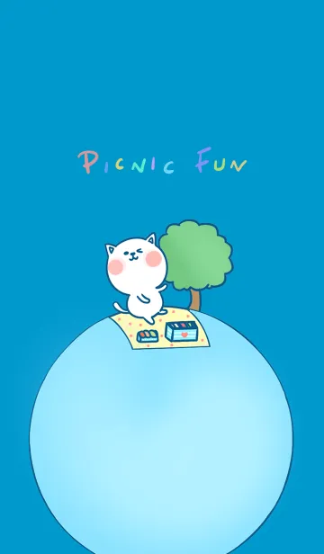 [LINE着せ替え] Picnic Fun J-Blue (Bl2)の画像1