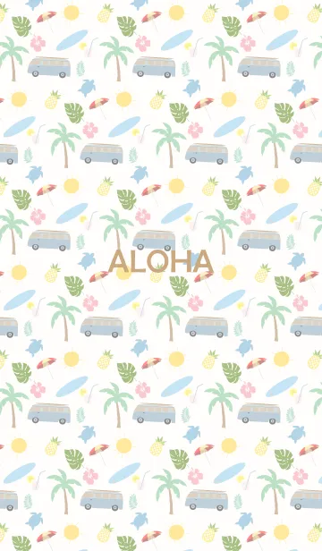 [LINE着せ替え] ALOHA.....2の画像1