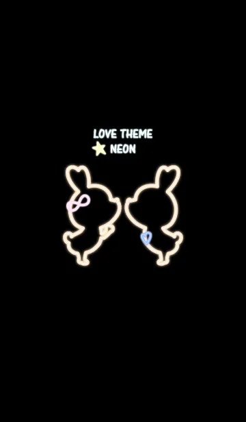 [LINE着せ替え] LOVE THEME NEON 24の画像1