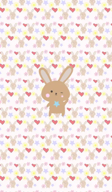 [LINE着せ替え] Lots of rabbits 7の画像1