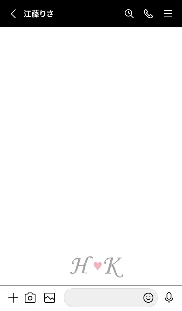 [LINE着せ替え] LOVE-INITIAL H&K イニシャル 8の画像2