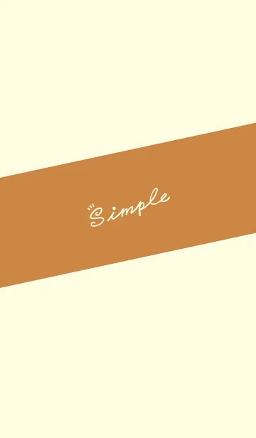 [LINE着せ替え] Simple Lines J-Orange (Br5)の画像1