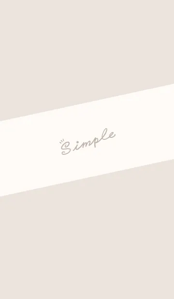 [LINE着せ替え] Simple Lines J-Light Gray Orange (Be1)の画像1