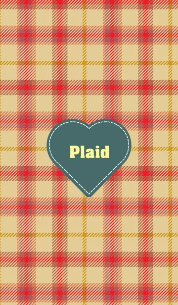 [LINE着せ替え] plaid & Heart 29の画像1