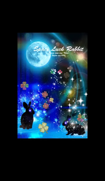 [LINE着せ替え] 月とうさぎ 運気上昇2の画像1