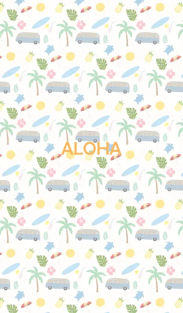 [LINE着せ替え] ALOHA.....3の画像1