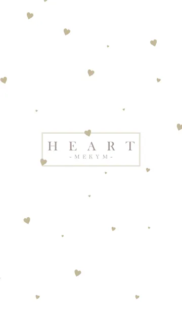 [LINE着せ替え] HEART BEIGE-SIMPLE.MEKYM 13の画像1