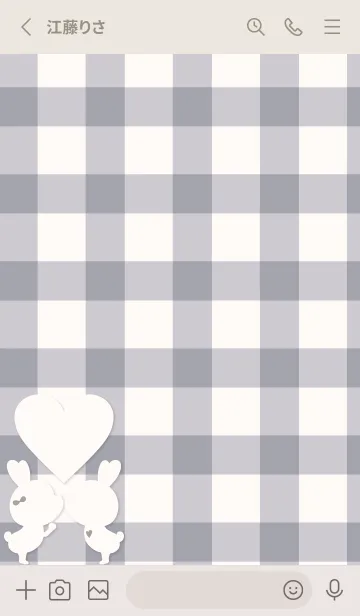 [LINE着せ替え] LOVE THEME CHECKの画像2