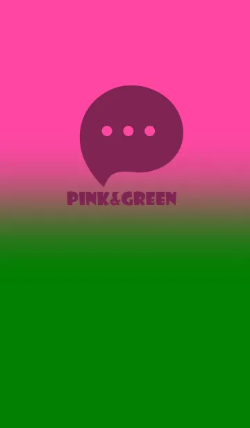[LINE着せ替え] Green & Pink V4 (JP)の画像1