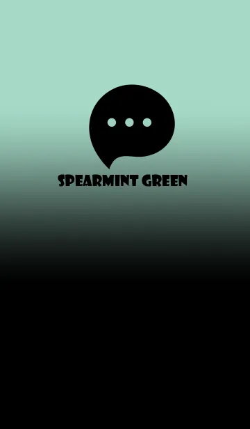 [LINE着せ替え] Black & Spearmint Green Theme V3 (JP)の画像1
