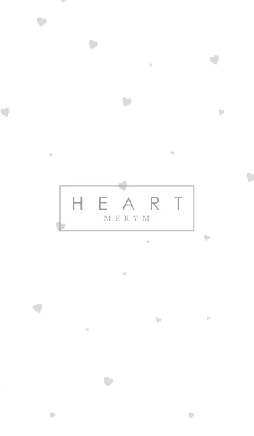 [LINE着せ替え] HEART GRAY-SIMPLE.MEKYM 13の画像1