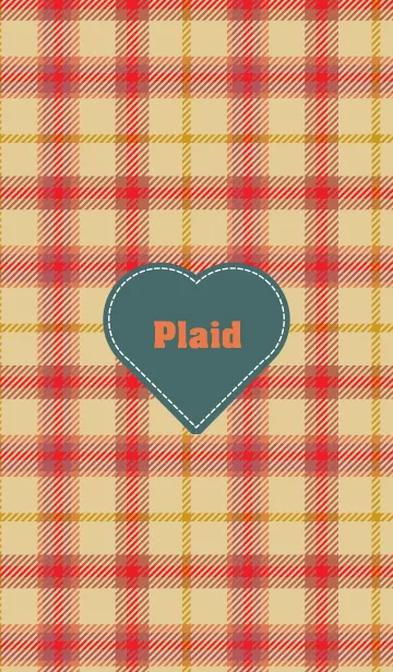 [LINE着せ替え] plaid & Heart 30の画像1