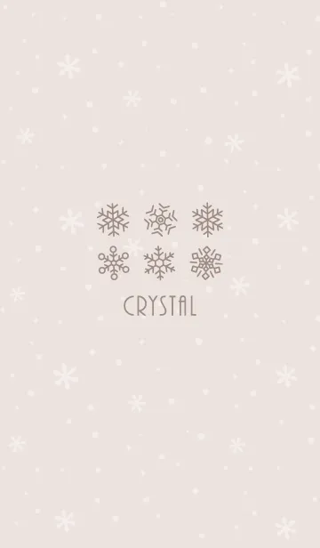 [LINE着せ替え] 結晶4<ベージュ>の画像1