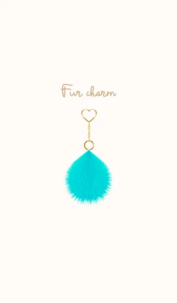 [LINE着せ替え] Fur charm blue 12の画像1