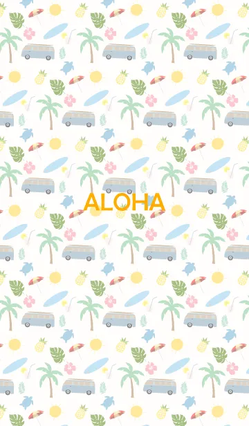 [LINE着せ替え] ALOHA.....4の画像1