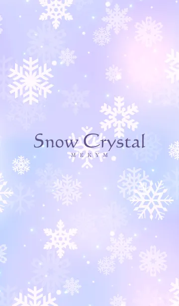 [LINE着せ替え] Snow Crystal-PURPLE.MEKYM.21の画像1