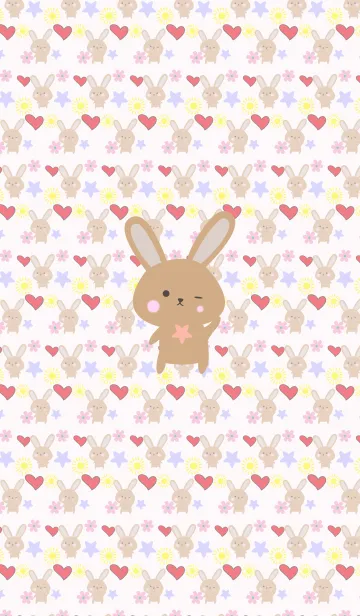 [LINE着せ替え] Lots of rabbits 9の画像1