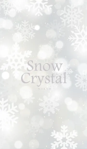 [LINE着せ替え] Snow Crystal-WHITE.MEKYM 21の画像1