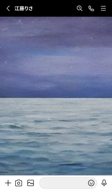 [LINE着せ替え] 夜の月と星の海 #DlBI_2。の画像2