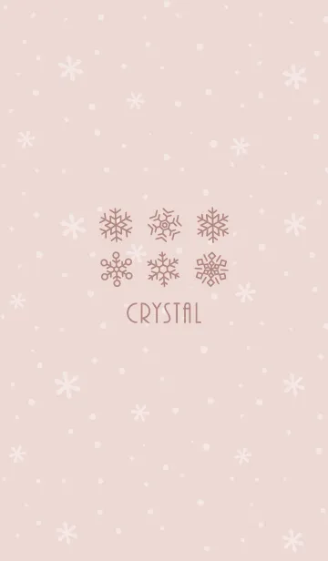 [LINE着せ替え] 結晶4<ピンクオレンジ>の画像1