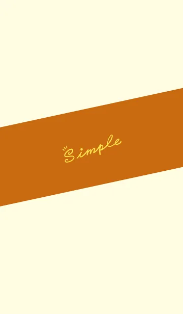 [LINE着せ替え] Simple Lines J-Grey Yellow (Br5)の画像1