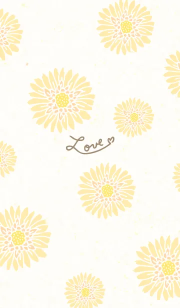 [LINE着せ替え] かわいいお花 ナチュラル14の画像1