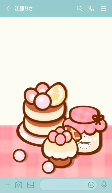 [LINE着せ替え] Cute pancake :)の画像2