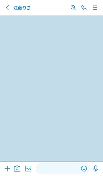 [LINE着せ替え] Simple life design -ice blue-の画像2