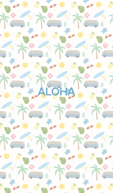 [LINE着せ替え] ALOHA.....5の画像1