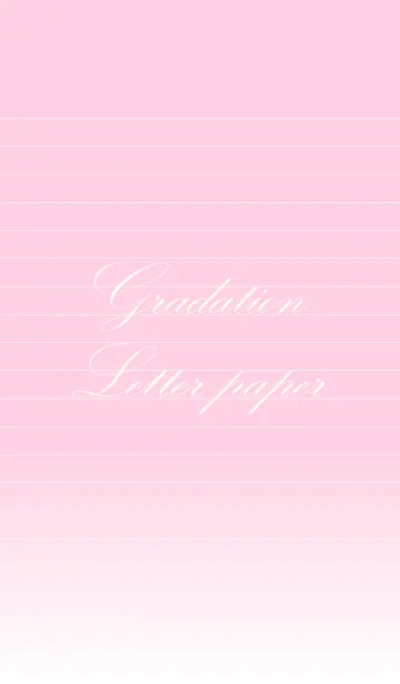 [LINE着せ替え] Gradation Letter paper - Pink 6 -の画像1