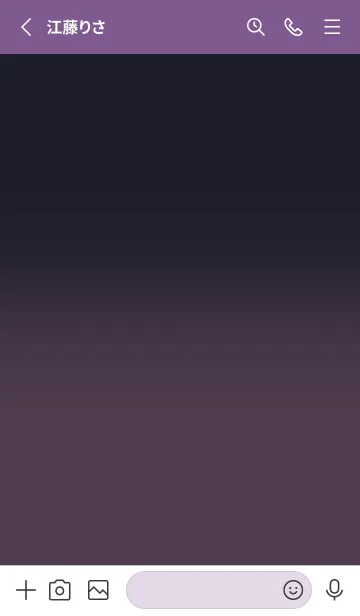 [LINE着せ替え] Midnight Blue & Grape Purple V4 (JP)の画像2