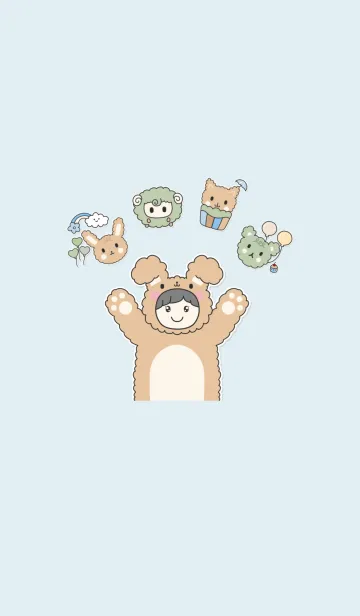 [LINE着せ替え] セルムサップカラー、グリーン、ブルーの画像1