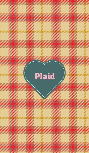 [LINE着せ替え] plaid & Heart 31の画像1