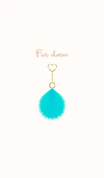 [LINE着せ替え] Fur charm blue 13の画像1