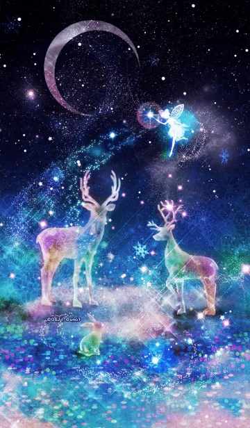 [LINE着せ替え] ティンカー・ベルとイルミネーションの画像1