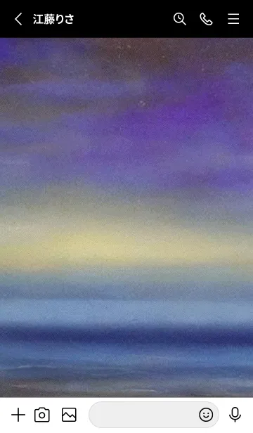 [LINE着せ替え] 夜の月と星の海 #DlBI_8。の画像2