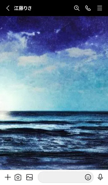 [LINE着せ替え] 夜の月と星の海 #DlBI_7。の画像2