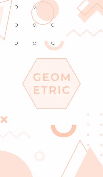 [LINE着せ替え] Geometric Flat Seashell Peachの画像1