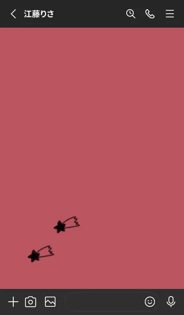 [LINE着せ替え] doodle stars(くすみ3-01)の画像2